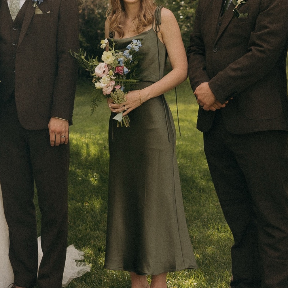 Jenny Yoo Kat Dress in Olive